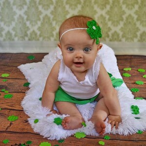 St Patricks Day Headband Green Shamrock Headband Shamrock Hair Clip St. Patrick's Day Headband Toddler Teenager Adult Headband image 2