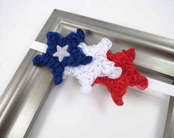 Red, White and Blue Headband, New Years Headband, 4th Of July Headband, Baby Headband, Stars and Stripes Headbands, Memorial Day Accessory