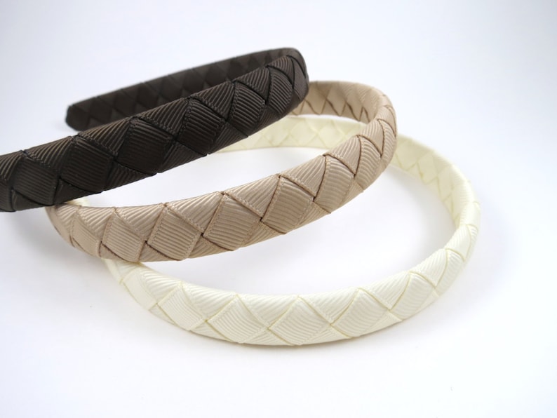 Brown Headband Dark Brown Headband Hard Headband Plastic Etsy