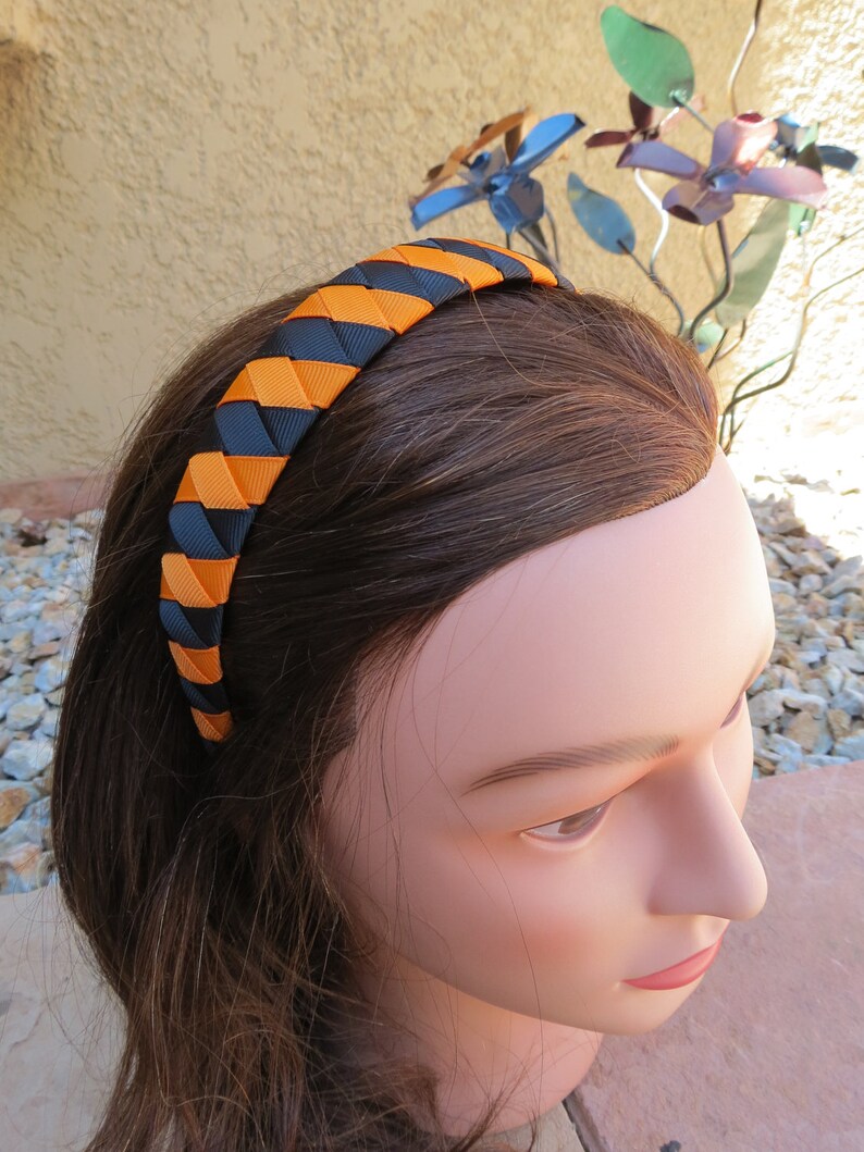 Black and White Headband, Striped Zebra Headband, Black Headband, White Headband, Zebra Hair Accessory, Black and White Hair Accessory image 5