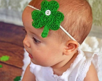 St Patricks Day Headband - Green Shamrock Headband -  Shamrock Hair Clip - St. Patrick's Day - Headband - Toddler Teenager Adult Headband