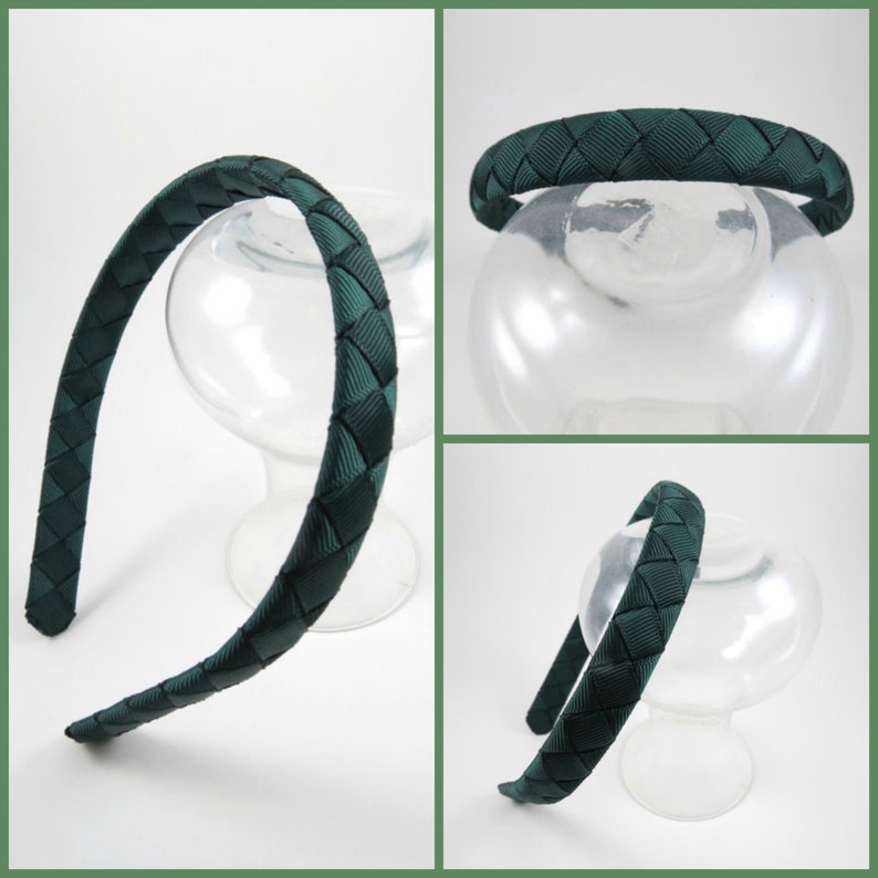 Dark Green Headband Spruce Green Headband Hunter Green Etsy