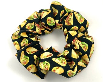 Taco Hair Scrunchy, Mexican Food Hair Accessory, Taco Hair Accessory, Taco Party Supplies, Taco Tuesday Accessory, Summer Picnic Scrunchies