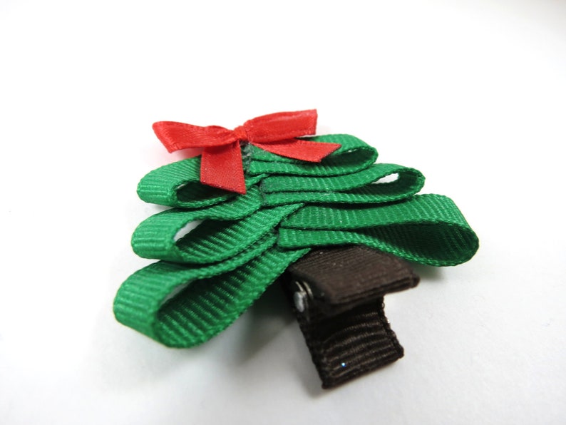 Christmas Tree Hair Clip Christmas Hair Bow Christmas Etsy