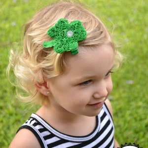 St Patricks Day Headband Green Shamrock Headband Shamrock Hair Clip St. Patrick's Day Headband Toddler Teenager Adult Headband image 3