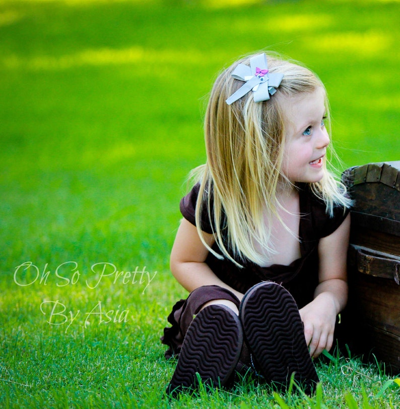 Elephant Hair Clip Animal Hair Bow Ribbon Sculpure Hair Etsy