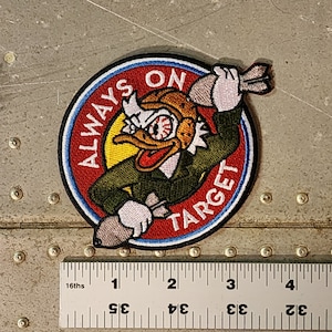 Immer auf Ziel, Ace Military Duck Nose Art Patch 8,25 "