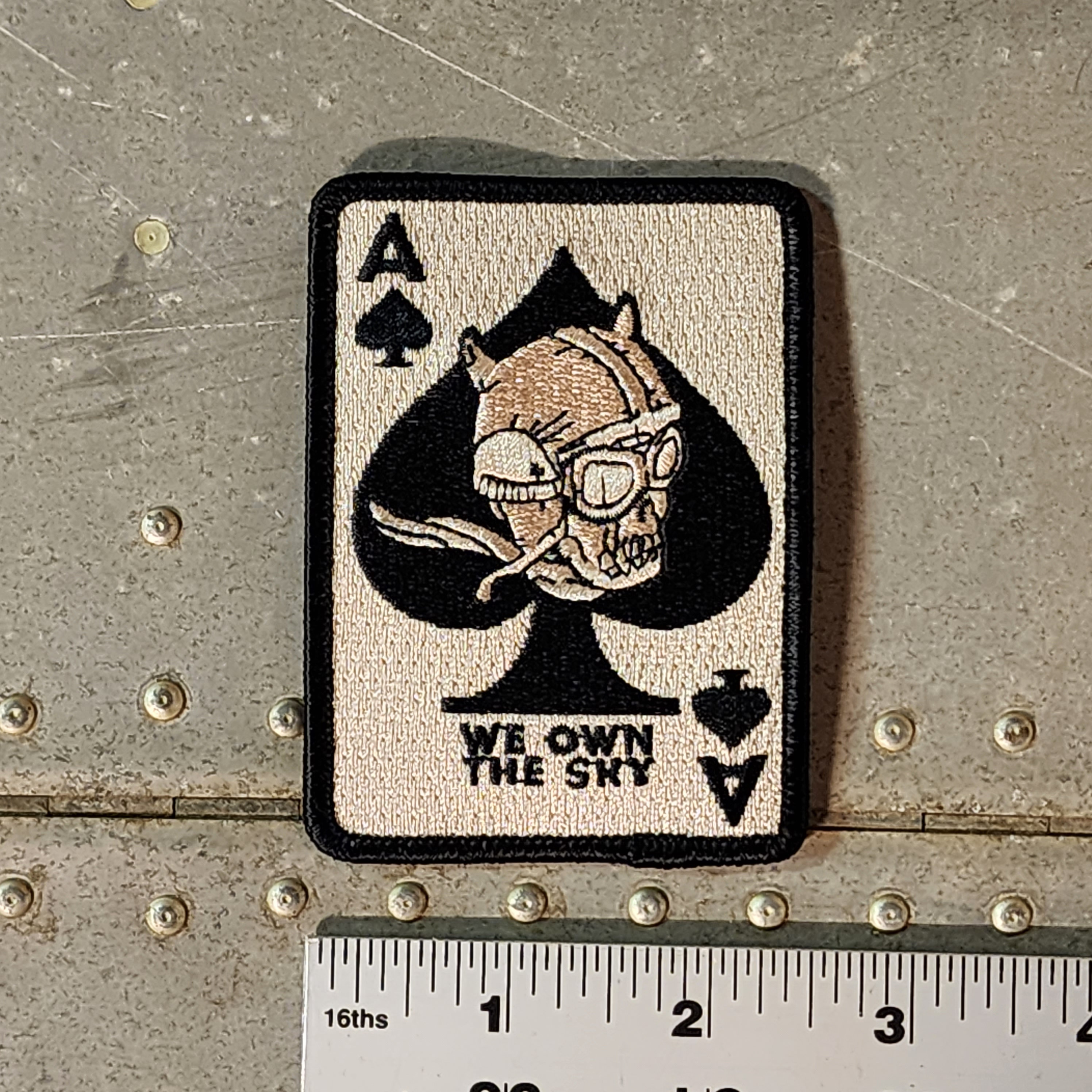 Vest Patches - You Get Two - Ace of Spades Skull - PAT-D578-X2-DL
