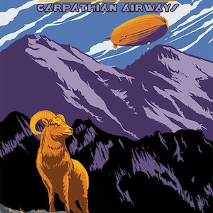 Colorado by Airship Print