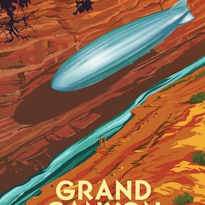 Grand Canyon by Airship 13x19 Print