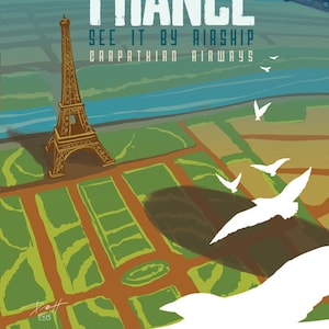 France by Airship Print