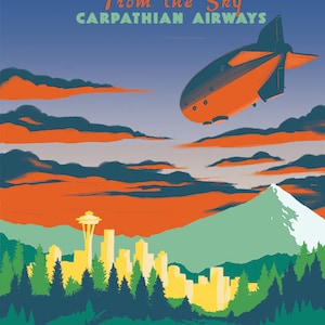 Seattle by Airship Print