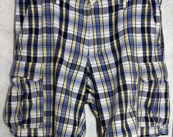 Polo Jeans Company Ralph Lauren Rutiga Cargoshorts storlek 38 Klassisk strandlook