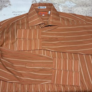 Burnt Orange Mens Dress Shirt - Etsy