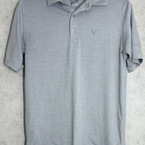 Polo Callaway para hombre, talla pequeña, rayas, estilo casual para exteriores, ideal para profesionales del golf y clubes.