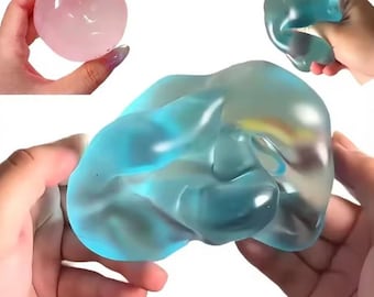 Pelota blanda de maltosa, juguete moldeable para aliviar el estrés, juguete antiestrés de rebote lento para la ansiedad, decoración de escritorio única y regalo para niños y adultos.