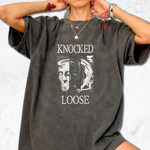 Knocked Loose Sweatshirt / Metal Music Hoodie / Unisex Rocker Clothing / Laugh Tracks / A Different Shade of Blue / Knocked Loose Merch