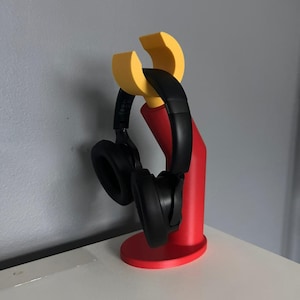 3D Printed Headphone Stand | Lego Hand Design |  Desk Headset Holder