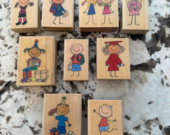 Vintage Me & My Big Ideas (MAMBI) Stick Figure Stamps - YOUR CHOICE
