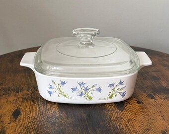 Vintage Corning Ware Blue Dusk 1 Litre Casserole Dish with Lid | A-1-B