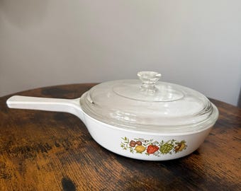 Vintage CorningWare Spice of Life Skillet with Lid | P-38-B