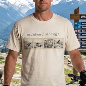 Camiseta vintage "Evolution of Sending It" | Send it imagem 1