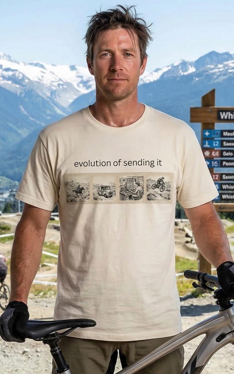 Camiseta vintage "Evolution of Sending It" | Send it imagem 1