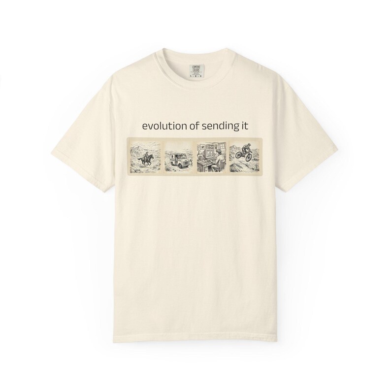 Camiseta vintage "Evolution of Sending It" | Send it imagem 4