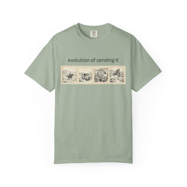 Camiseta vintage "Evolution of Sending It" | Send it imagem 6
