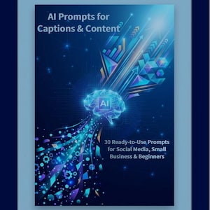 Sugerencias de IA para subtítulos y contenido: 30 plantillas de alta conversión para redes sociales y pequeñas empresas.