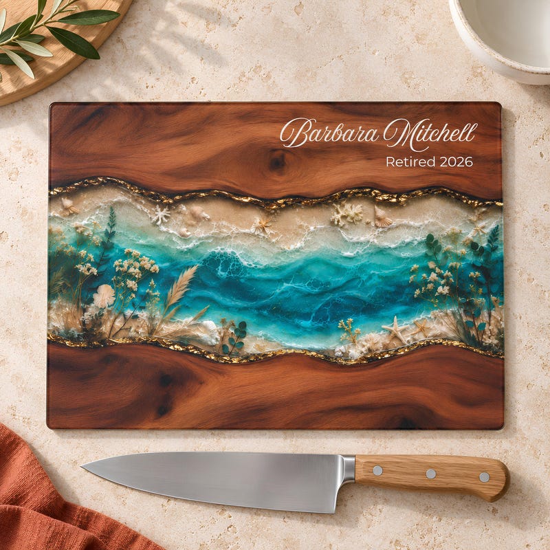Personalized Retirement Gifts Cutting Board - 60+ Gift Ideas for 2026