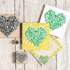 Hartrubberstempel bedankt | Hartstempel voor kaarten maken | bedankt voor je bestelstempel | Knutselcadeau