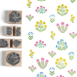 Stempels met volksbloemen en stempels met volksmotief voor kaarten maken en stempelen op stof, knutselcadeaus, scrapbooking en benodigdheden voor tijdschriften