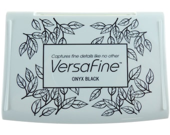 Onyx Black Versa Fine Ink Pad, Craft Ink Pad by Tsukineko