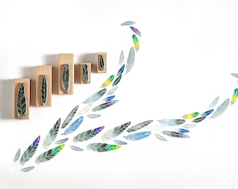 Feder, Stempel für Kartenherstellung, Craft Stamp