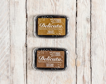 Golden Glitz and Celestial Copper Ink Pads, High quality Metallic Stamp Inkers