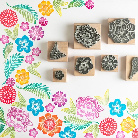 Mexican Flower Rubber Stamp, Flower Stamp, Mexican Stamp, Wooden Stamp,  Stamp Set, Wedding Stamp, Craft Stamp, Gift for Her, Floral Stamp -   Israel