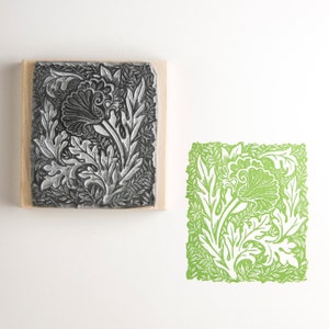 Preraphalite Flower Rubber Stamp