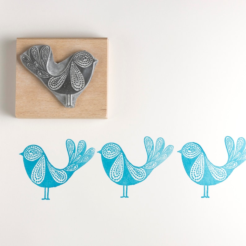 Happy Bird Rubber Stamps Wood Stamp Kids Craft Diy Craft Etsy UK