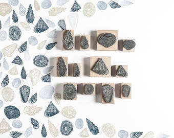 Sea Shell Rubber Stamps for Craft and Card making, Scrapbooking and Journals