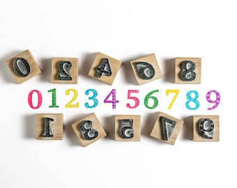 Number Rubber Stamps