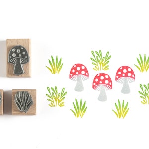 Timbre de champignon tache, timbre de champignon, timbre en caoutchouc magique de champignon