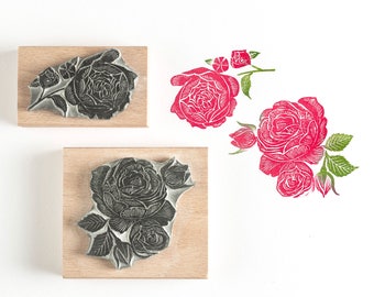 Rose Rubber Stamp, Valentine Stamps, Flower Stamp, Flower Stamp, craft stamp, card making