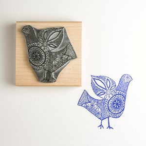 Tampon en caoutchouc Stitch Bird, Tampon oiseau, Cadeau artisanal, Fournitures pour fabrication de cartes, Estampage oiseau