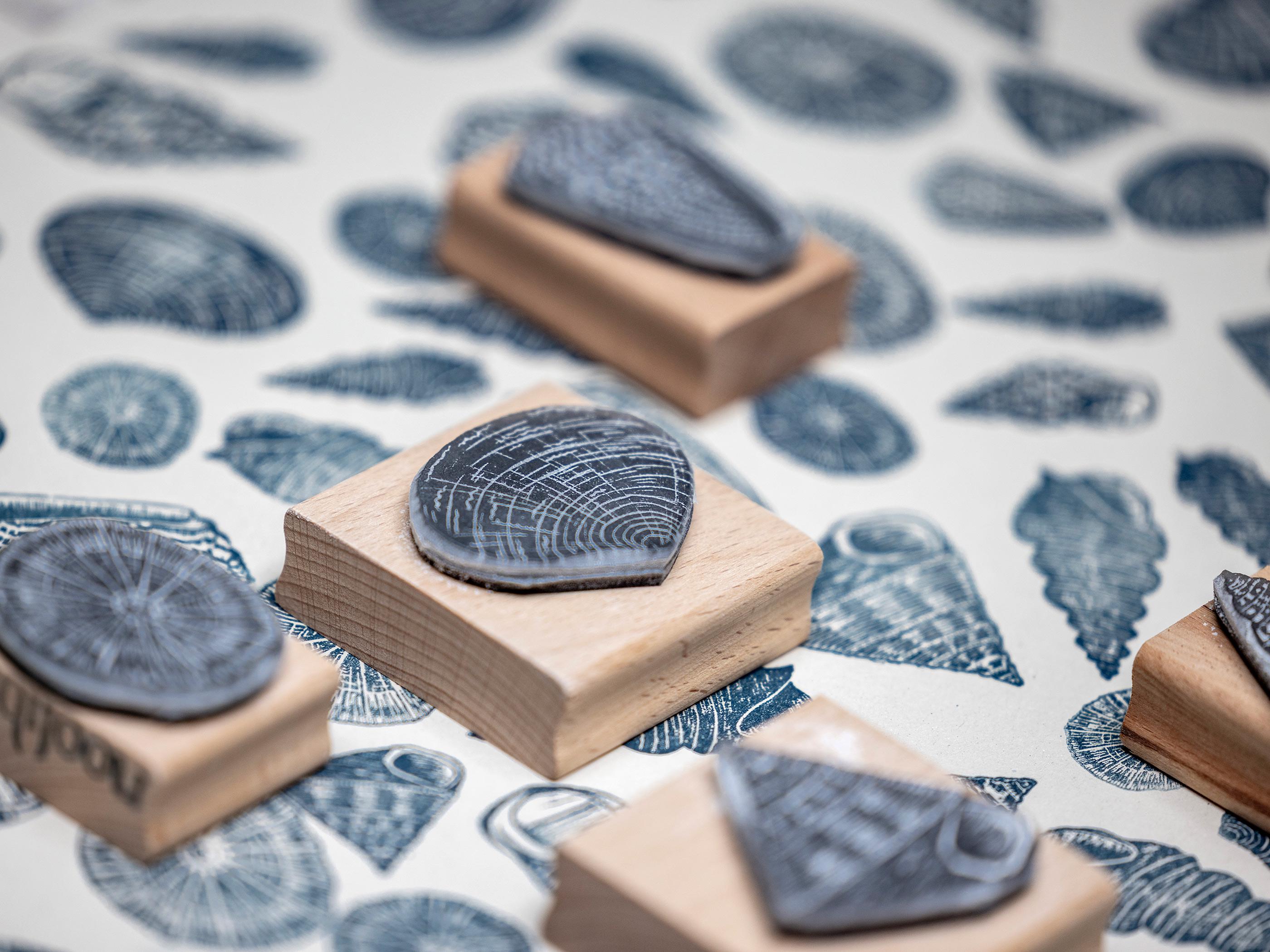 Sea Shell Rubber Stamps for Craft and Card Making, Scrapbooking and ...