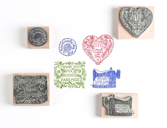 72】ラバースタンプ hand made with love ブラウニー 72】ラバー