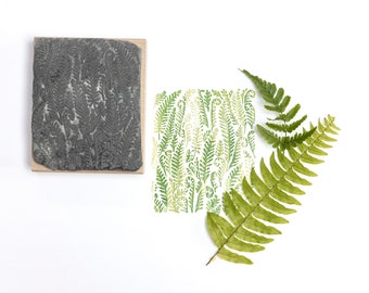 Fern Rubber Stamp, Card making supplies, Fern Design, Craft Gift