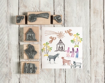 Nativity Rubber Stamps