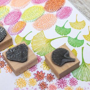 Japanese Flowers and Pattern Rubber Stamps, Flower Stamps for Card ...