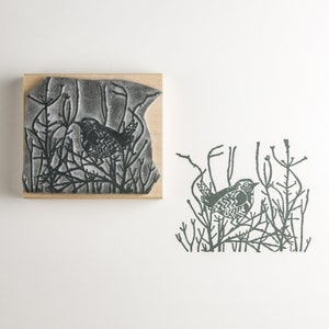 Rubberstempel Little Wren in the Snow voor het maken van kaarten en kerstknutsels